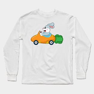 Rabbit Carrot Car Long Sleeve T-Shirt